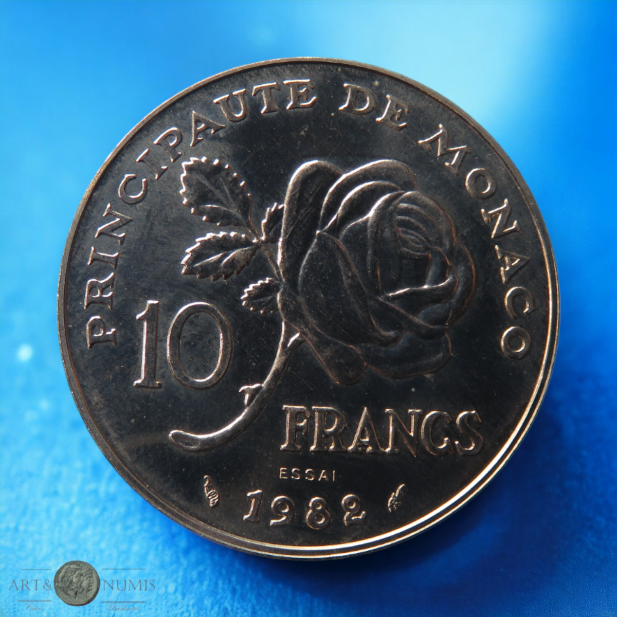 MONACO - 10 Francs essai 1982 Princesse Grace KM.E72