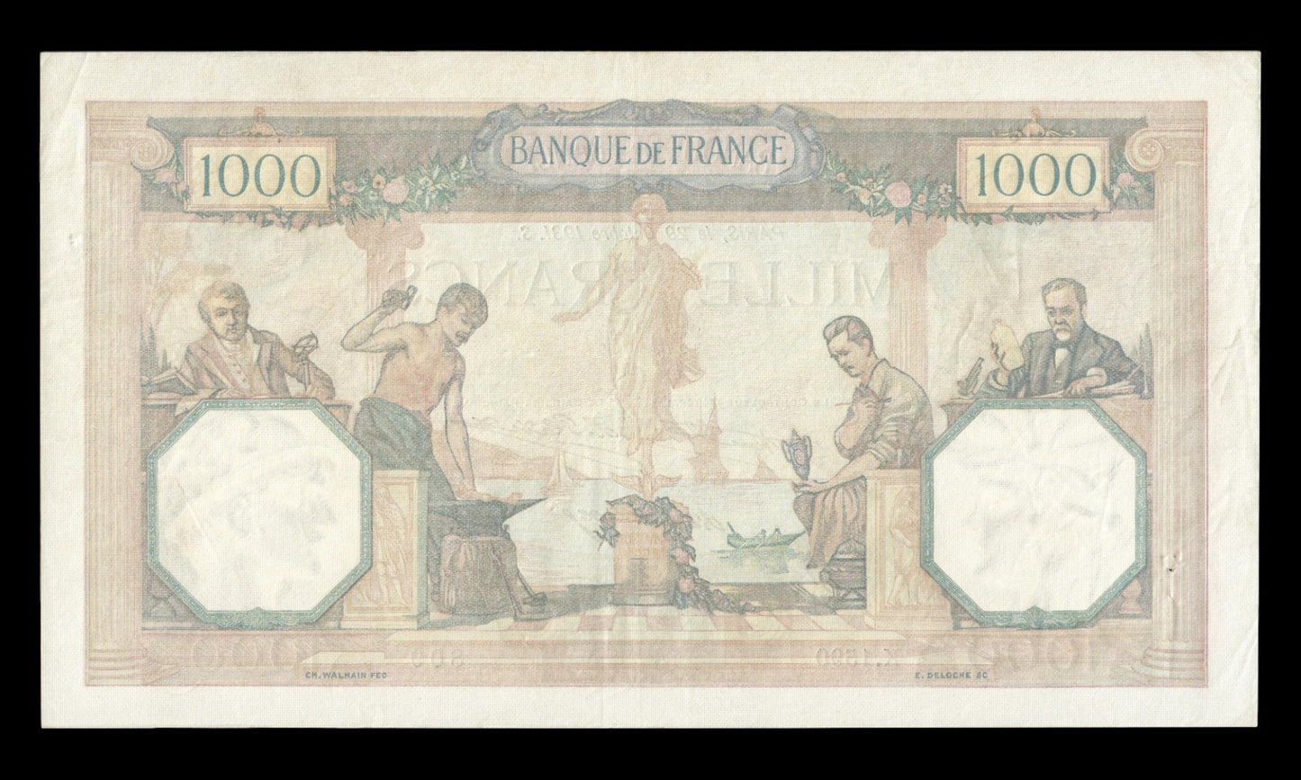 FRANCE - 1000 Francs Cérès et Mercure 1931 F.37.06, P.79b TTB / VF