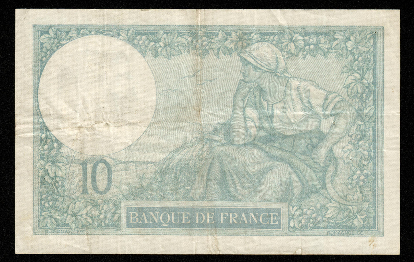 FRANCE - 10 Francs Minerve 1923 F.06.07, P.73 TTB / VF