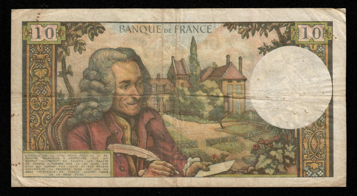 FRANCE - 10 Francs Voltaire 1963 F.62.06 P.147a TB / Fine