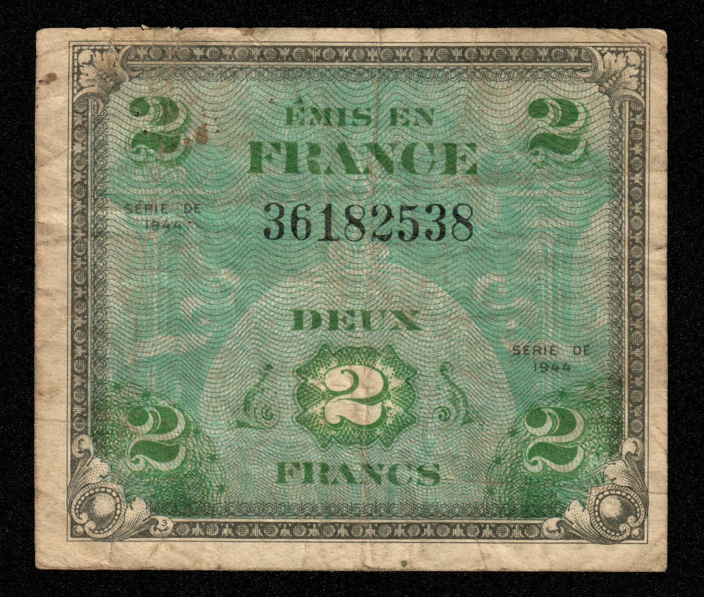 FRANCE - Trésor - 2 Francs Drapeau 1944 VF.16.01 P.114a TB / Fine
