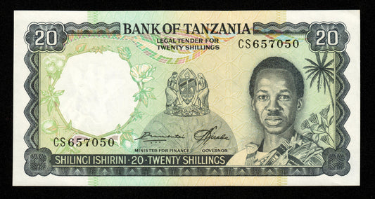 TANZANIE - TANZANIA - 20 Shillings (1966) P.3e NEUF / UNC
