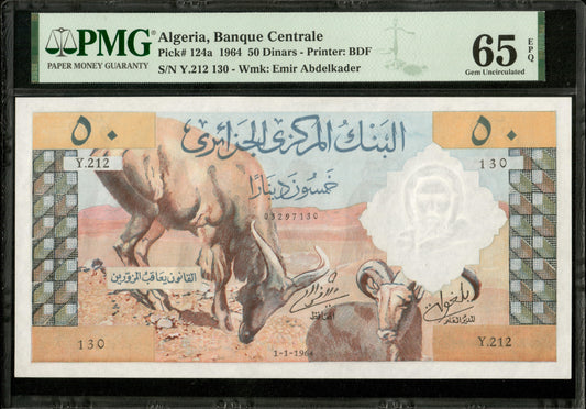 ALGÉRIE - ALGERIA - 50 Francs 1964 P.124a NEUF / PMG 65 EPQ