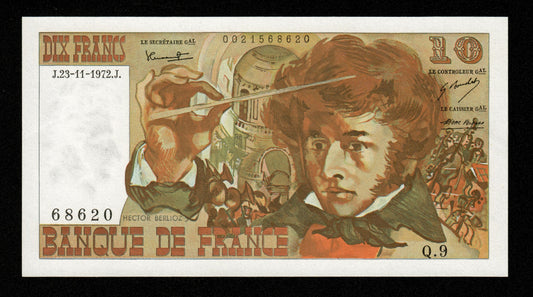 FRANCE - 10 Francs Berlioz 1972 Q.9 F.63.01 P.150a pr.NEUF / UNC-