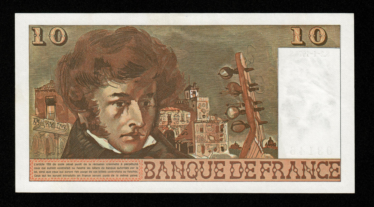 FRANCE - 10 Francs Berlioz 1976 N.282 F.63.16-282, P.150c pr.NEUF / UNC-