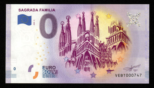 Billet Souvenir 0 Euro - Spain, SAGRADA FAMILIA 2020-2 NEUF / UNC