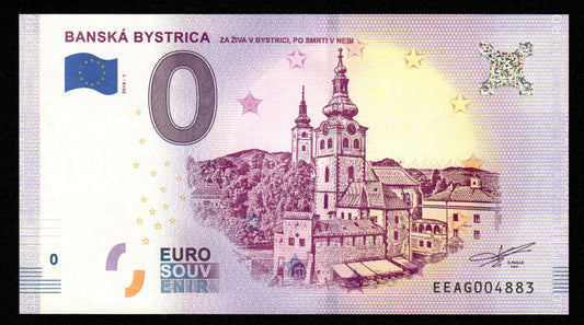 Billet Souvenir 0 Euro - Slovakia, BANSKÁ BYSTRICA 2018-1 NEUF / UNC