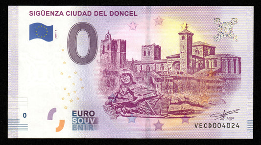 Billet Souvenir 0 Euro - Spain, SIGUENZA CIUDAD DEL DONCEL 2019-1 NEUF / UNC