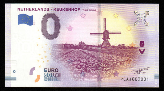 Billet Souvenir 0 Euro - Netherlands - KEUKENHOF TULIP FIELDS 2019-1 NEUF / UNC