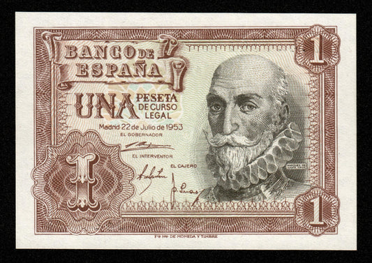 ESPAGNE - SPAIN - 1 Peseta 1953 P.144a NEUF / UNC