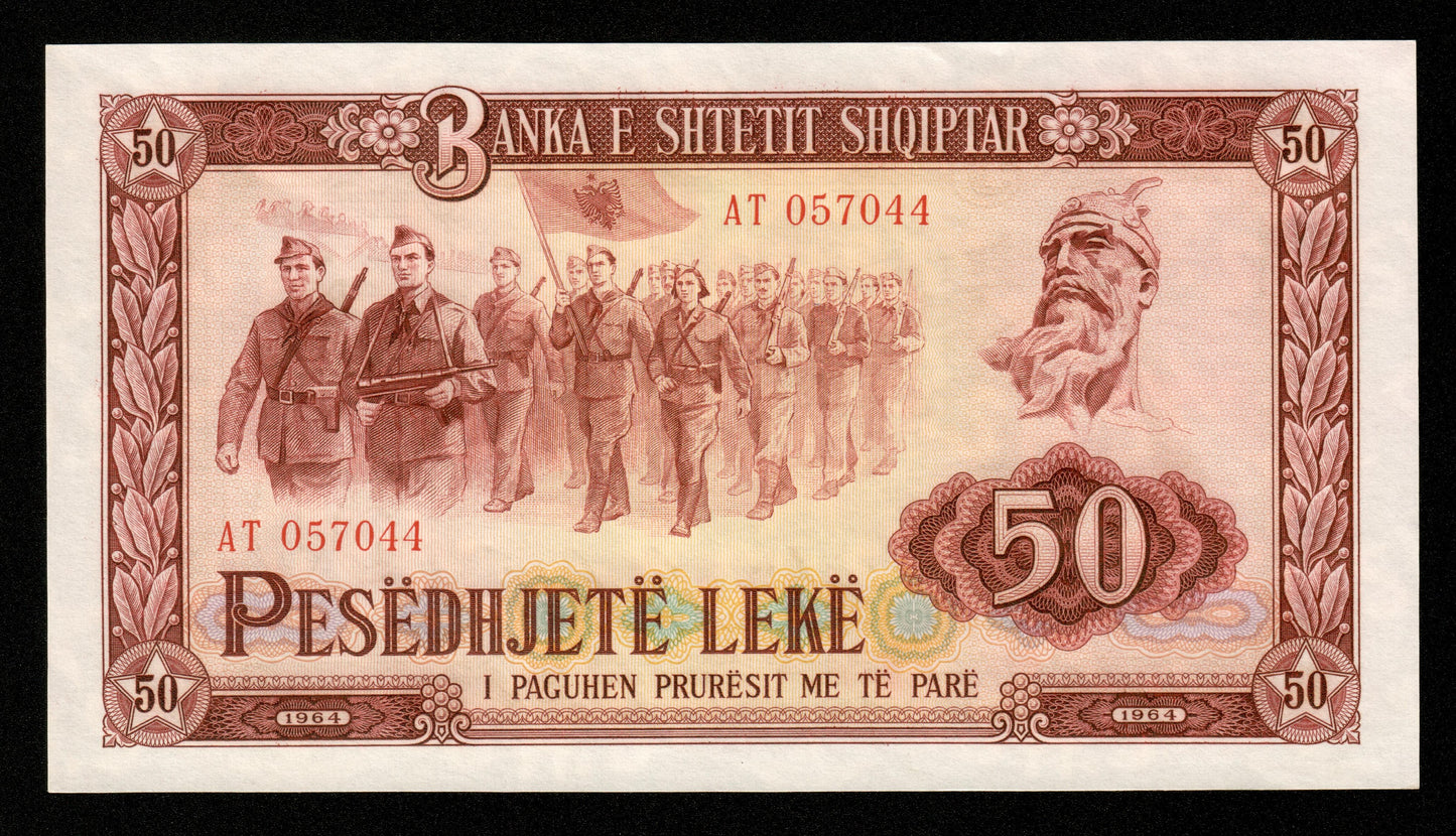 ALBANIE - ALBANIA - 50 Leke 1964 P.38a SPL+ / AU+