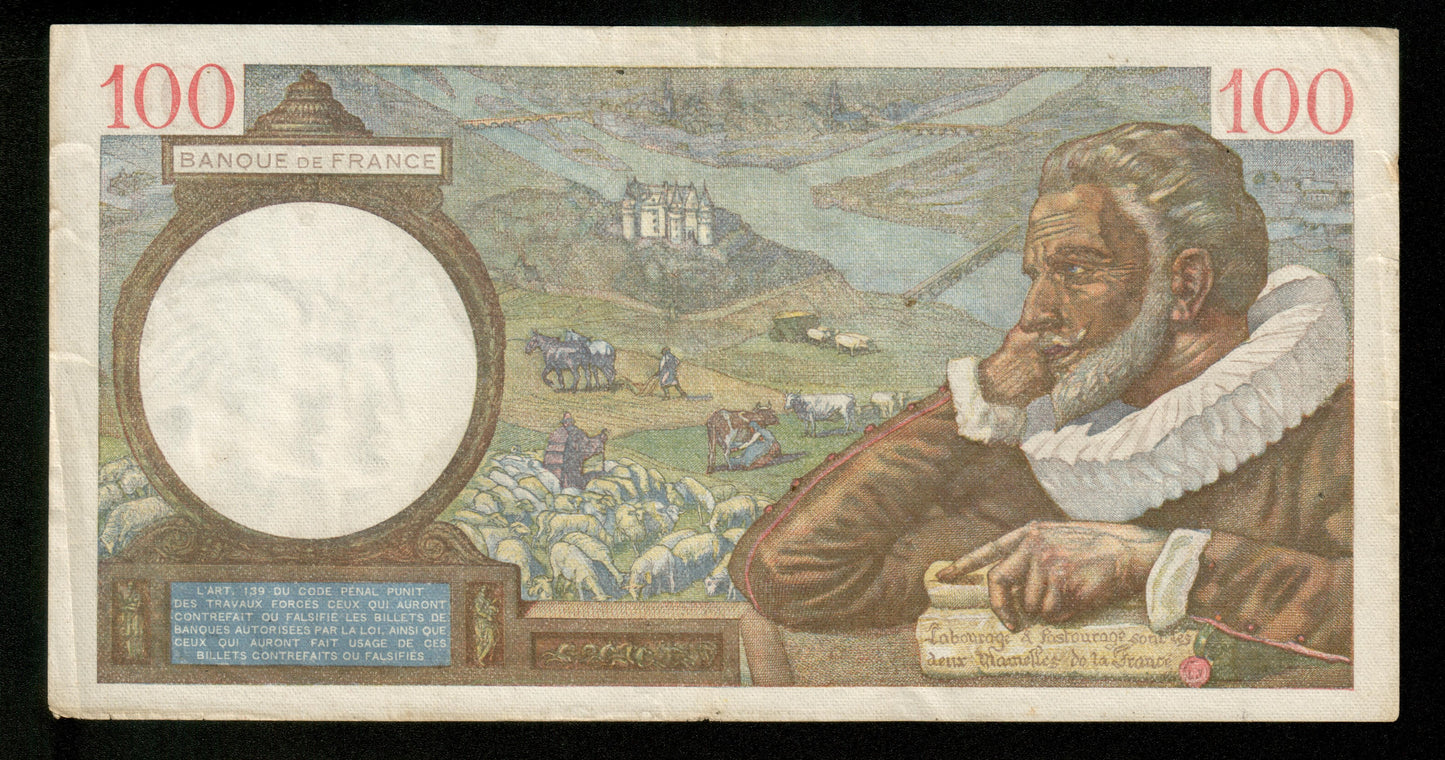 FRANCE - 100 Francs Sully 1940 F.26.42 Pick 94 pr.TTB / VF-