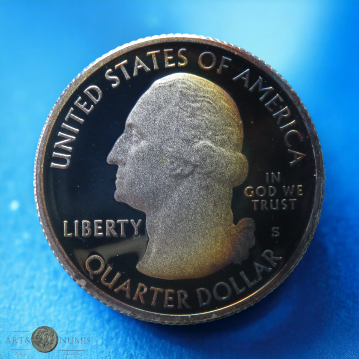 USA - Silver Quarter dollar Proof Grand Canyon 2010