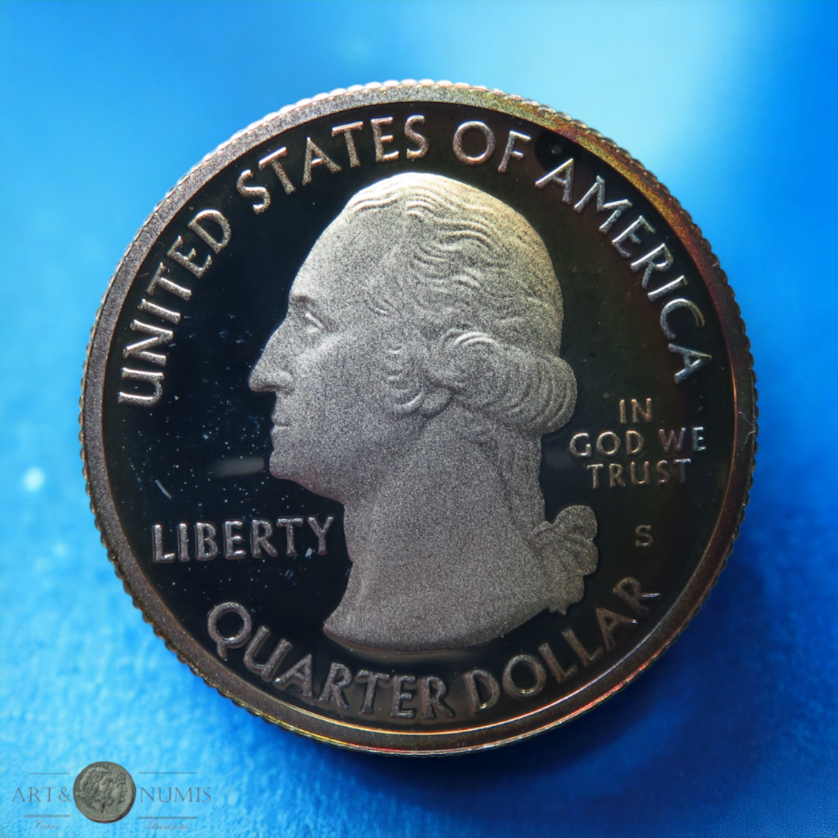 USA - Silver Quarter dollar Proof White Mountain 2013