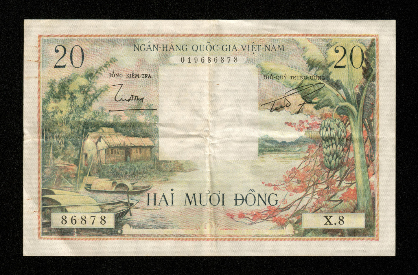 VIETNAM SUD (SOUTH) - 20 Dong (1956) Pick 4a TTB+ / VF+