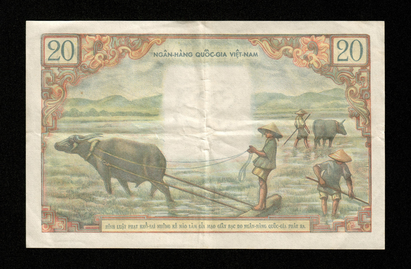 VIETNAM SUD (SOUTH) - 20 Dong (1956) Pick 4a TTB+ / VF+