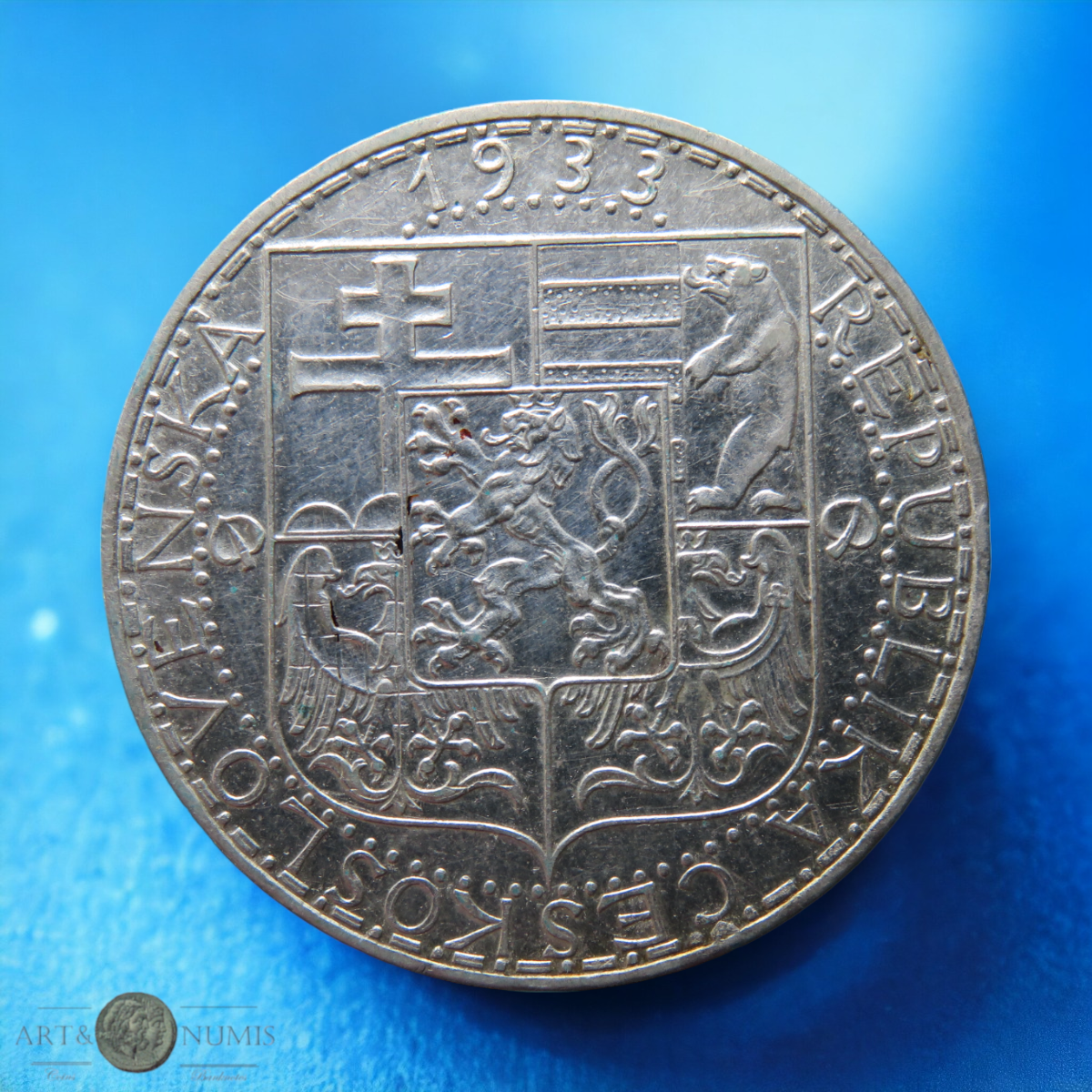 TCHECOSLOVAQUIE - CZECHOSLOVAKIA - 20 Korun 1933 KM.17