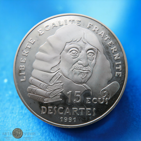 FRANCE - 100 Francs / 15 Ecus Proof Descartes 1991