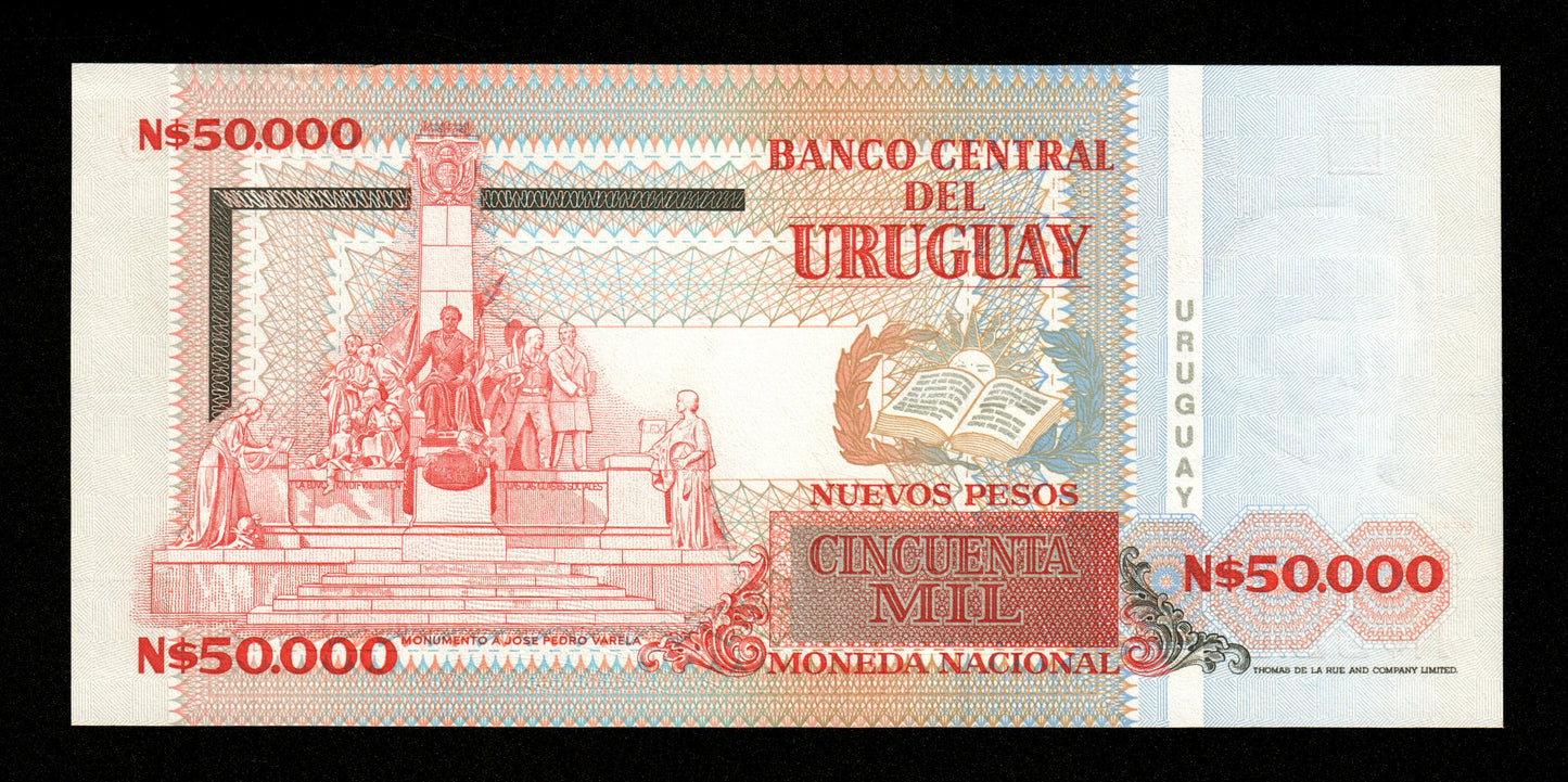 URUGUAY - 50000 Nuevos Pesos 1991 Pick 70b NEUF / UNC