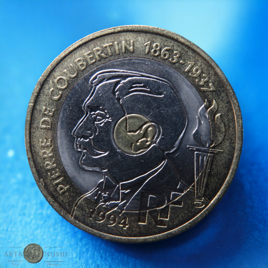 FRANCE - 20 Francs Pierre de Coubertin 1994