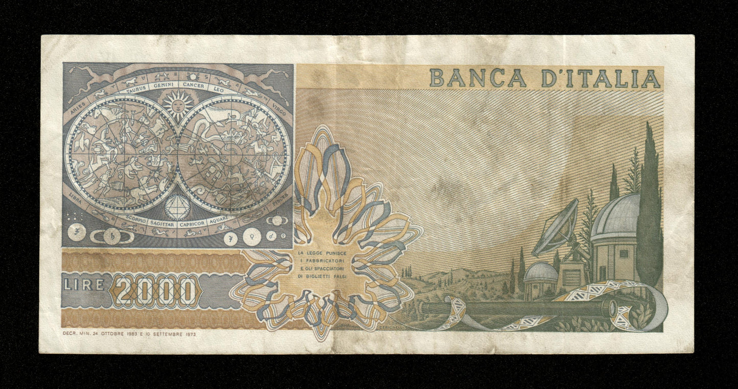 ITALIE - ITALY - 2000 Lire 1983 Pick 103c TTB / VF