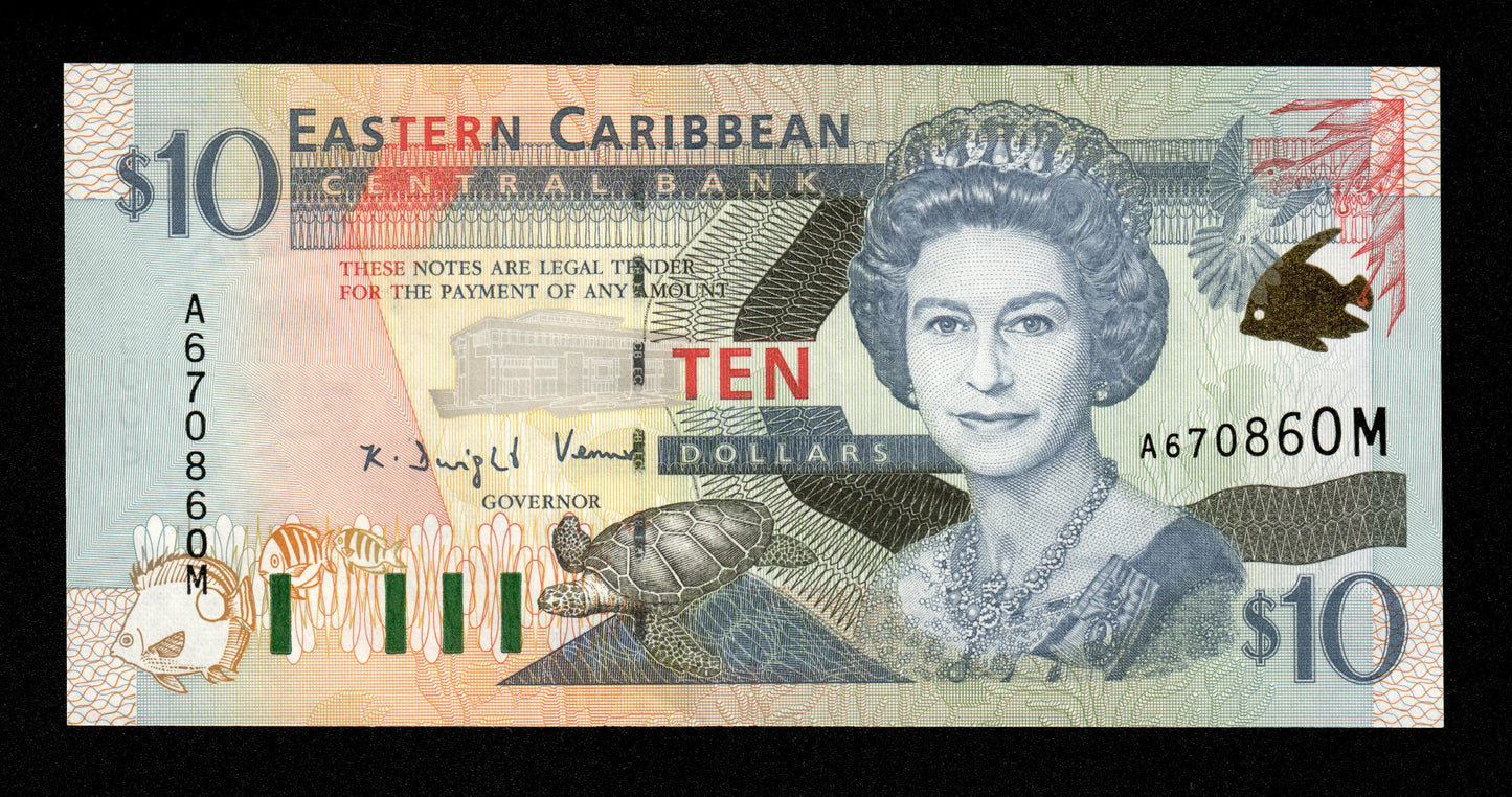 CARAÏBES - EAST CARIBBEAN STATES : Montserrat - 10 Dollars (2000) Pick 38m NEUF