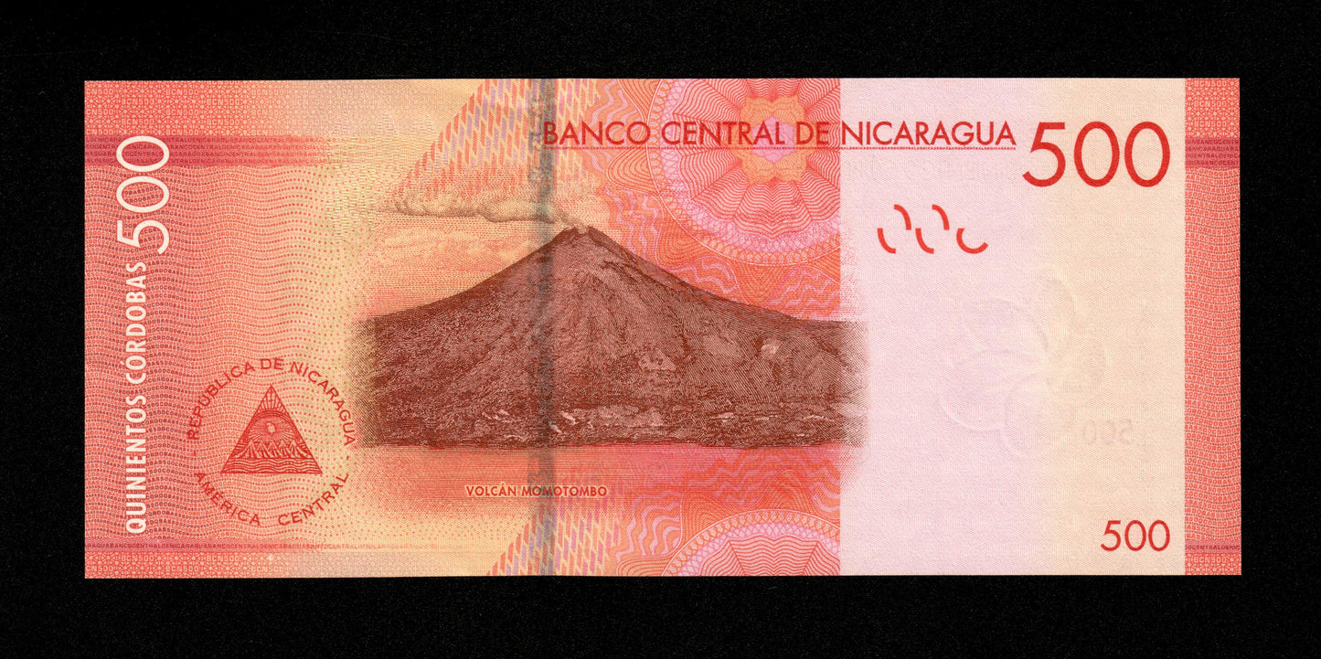 NICARAGUA - 500 Cordobas 2014 Pick 214a NEUF / UNC