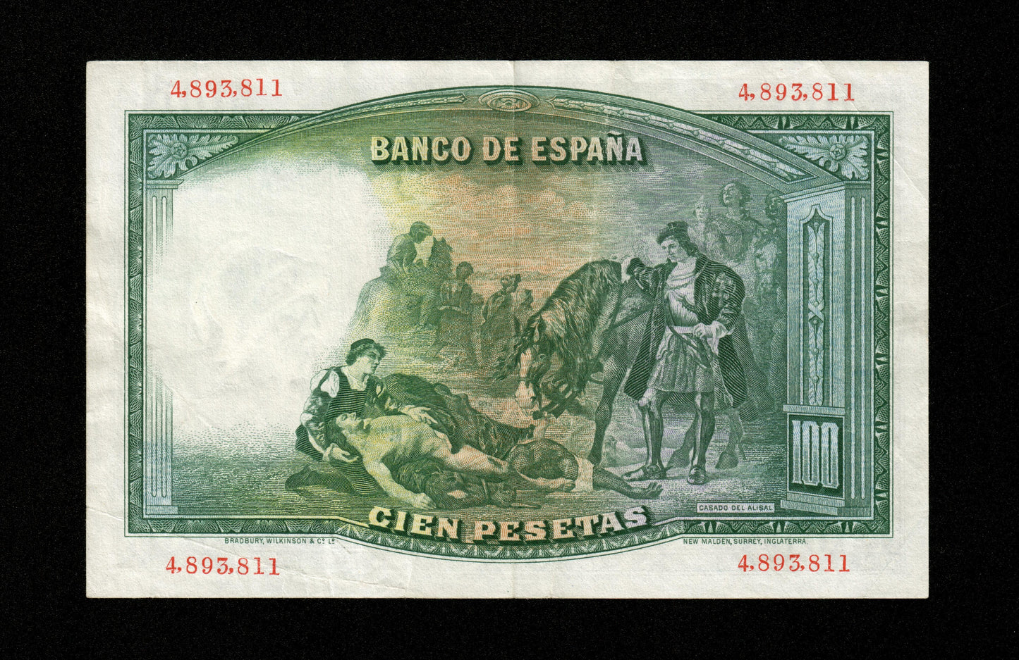 ESPAGNE - 100 Pesetas 1931 Pick 83 TTB / VF