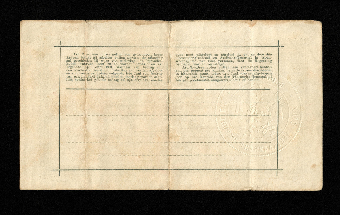 AFRIQUE DU SUD - 1 Pond Pretoria 1900 Pick 54b TB / Fine