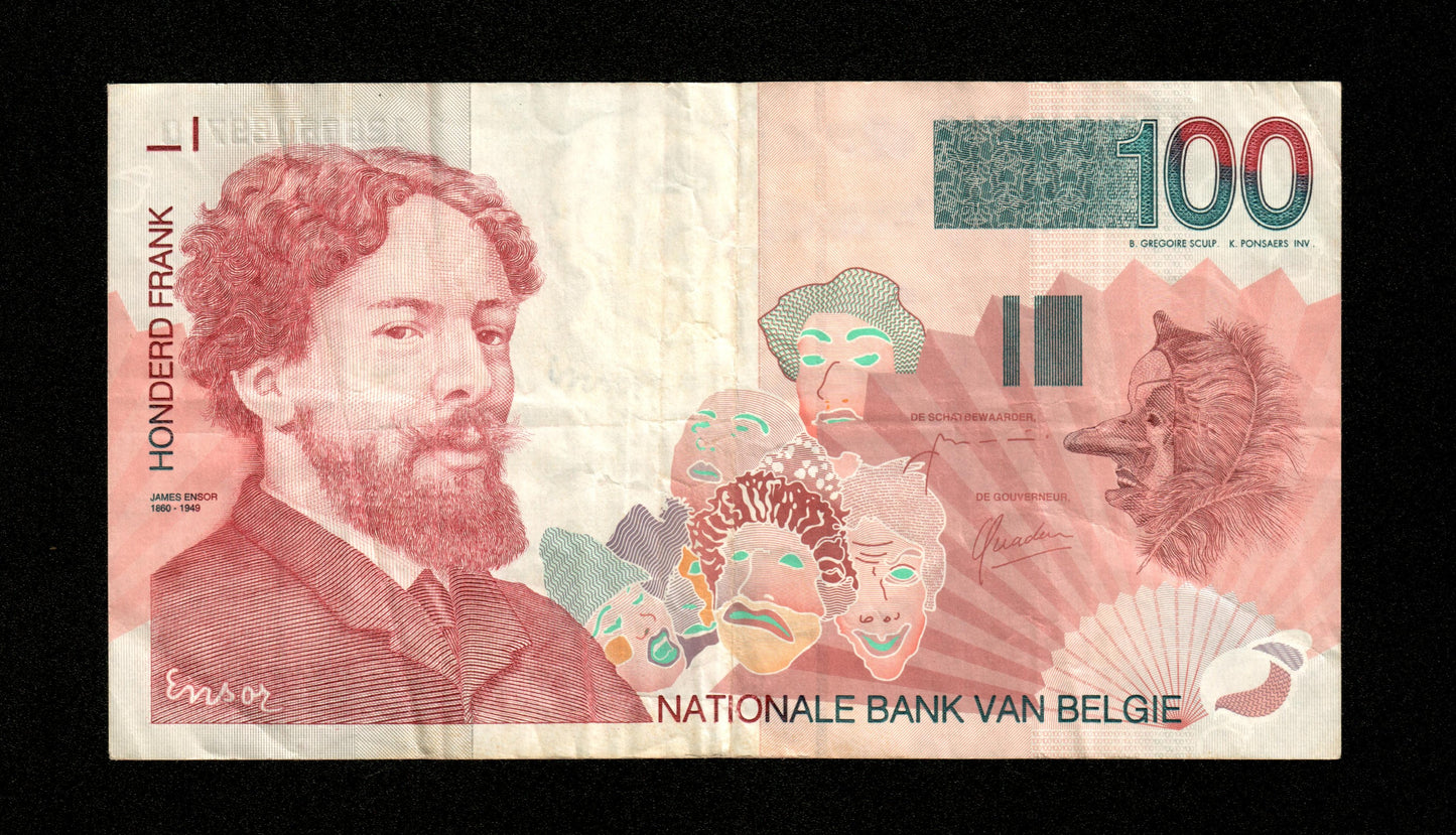 BELGIQUE - 100 Francs (1995-2001) Pick 147 TB / Fine