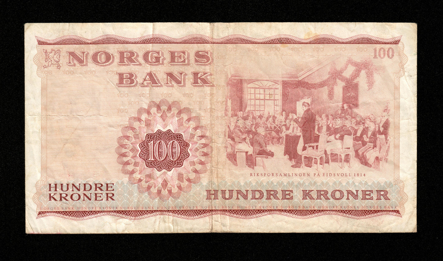 NORVÈGE - 100 Kroner 1973 Pick 38g TB / Fine