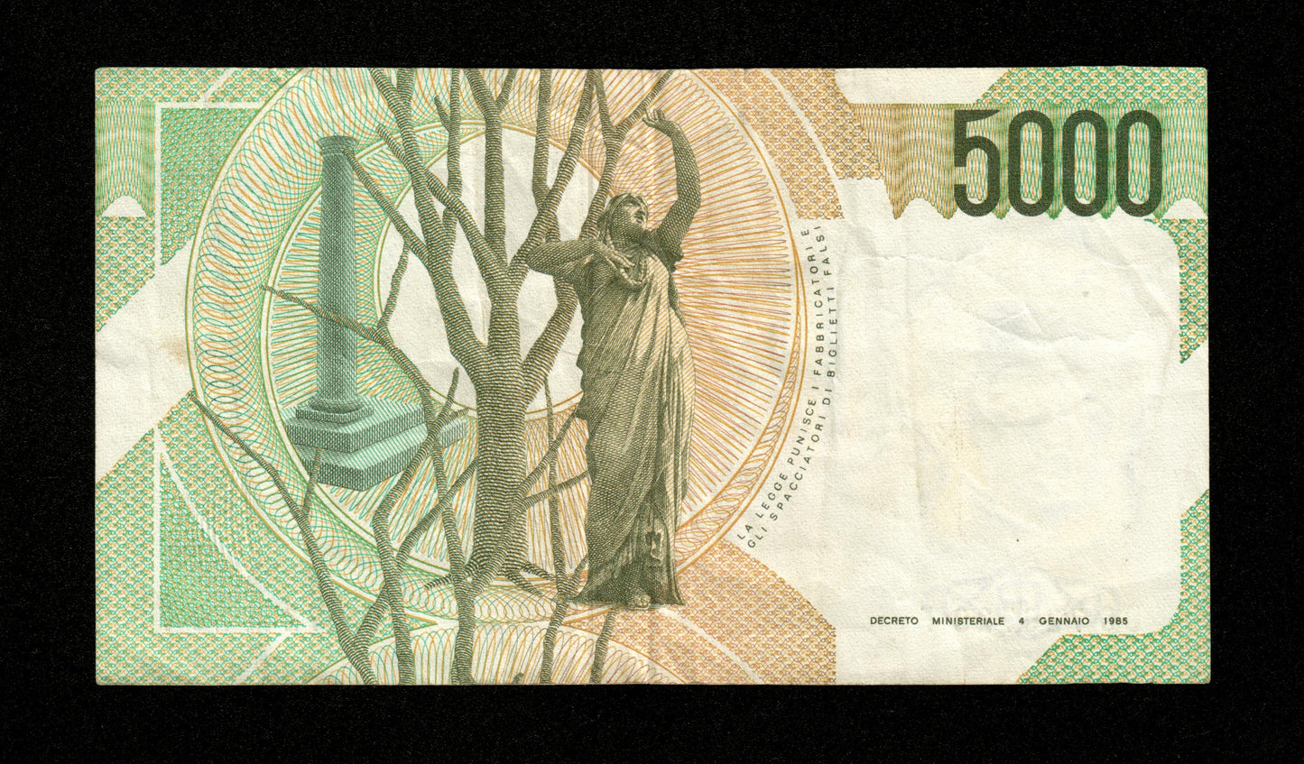 ITALIE - 5000 Lire 1985 Pick 111b Ciampi & Speziali TTB / VF