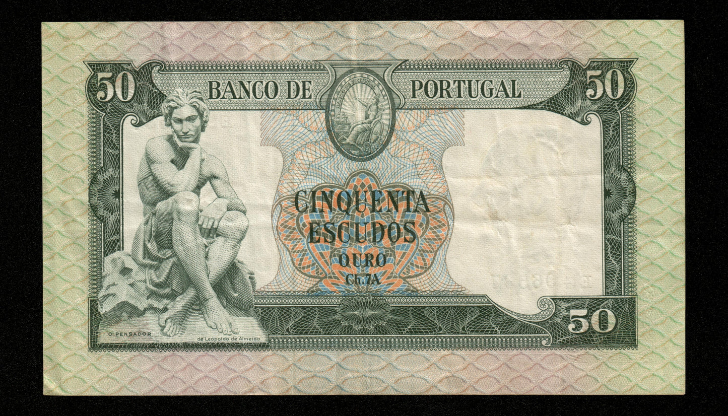 PORTUGAL - 50 Escudos 1960 Pick 164 TTB / VF