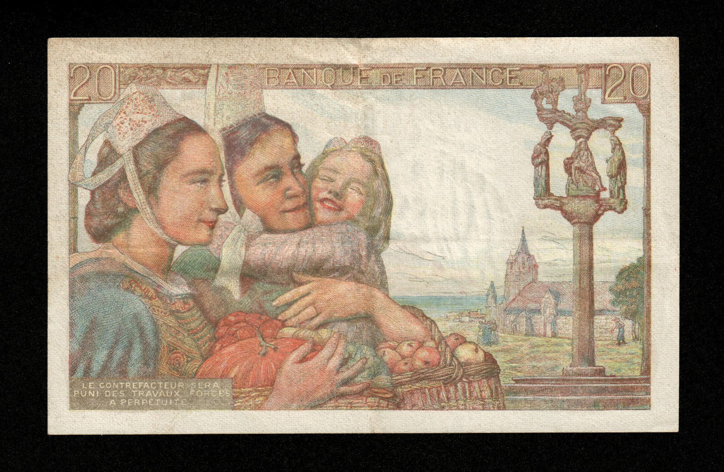 FRANCE - 20 Francs Pécheur 1944 F.13.09 Pick 100a TTB / VF