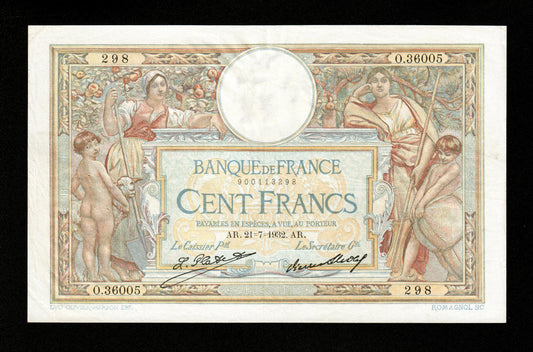 FRANCE - 100 Francs Merson Grands Cartouches 1932 F.24.11 Pick 78b TTB+ / VF+