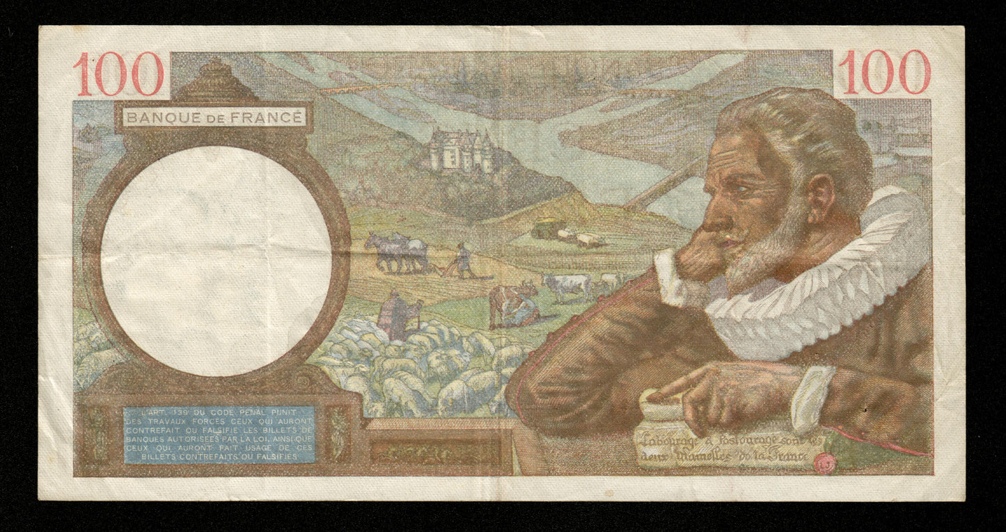 FRANCE - 100 Francs Sully 1941 F.26.57 Pick 94 TTB / VF