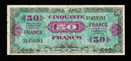 FRANCE - Trésor - 50 Francs France 1945 VF.24.01 Pick 122a TTB / VF