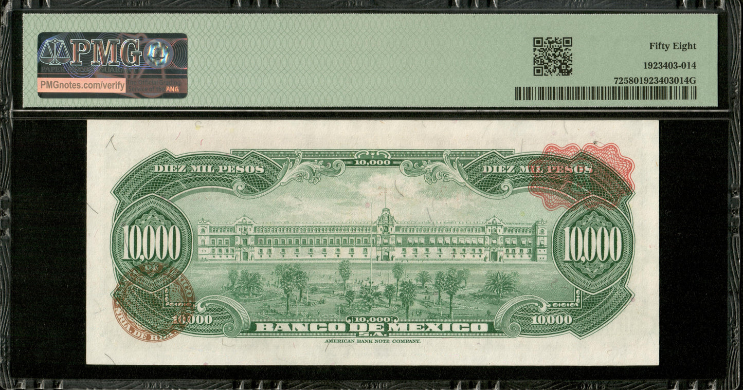MEXIQUE - MEXICO - 10,000 Pesos 1978 Pick 72 PMG Choice About Unc 58