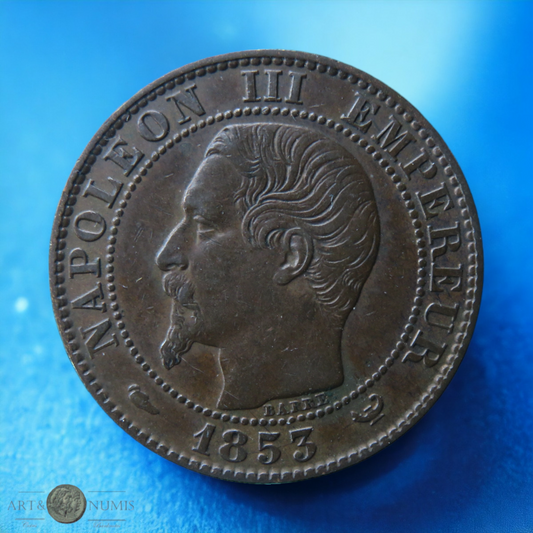 FRANCE - 5 Centimes Napoléon III 1853 Lille W