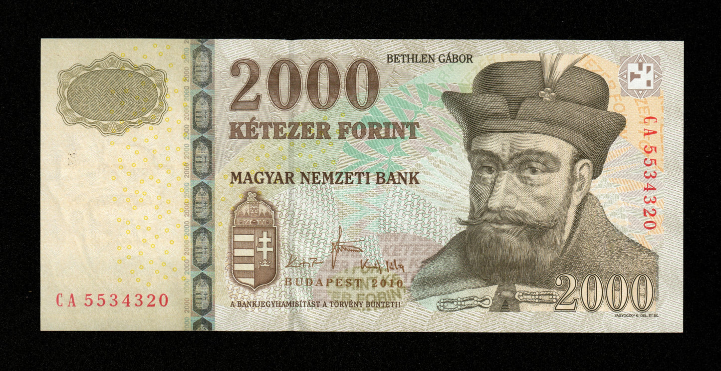 HONGRIE - 2000 Forint 2010 Pick 198c NEUF / UNC