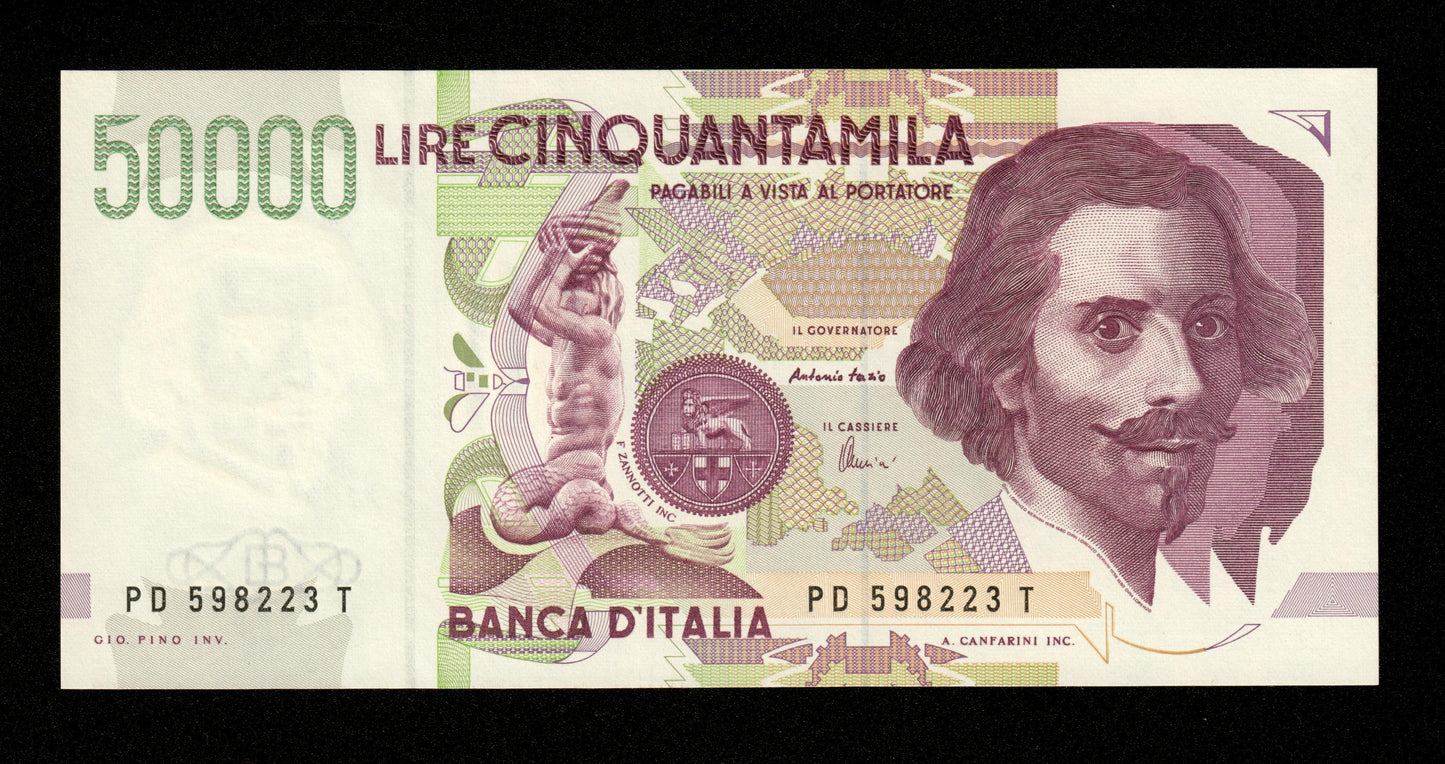 ITALIE - 50000 Lire 1992 Pick 116c Fazio & Amici NEUF / UNC