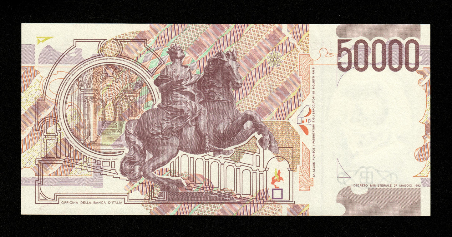 ITALIE - 50000 Lire 1992 Pick 116c Fazio & Amici NEUF / UNC