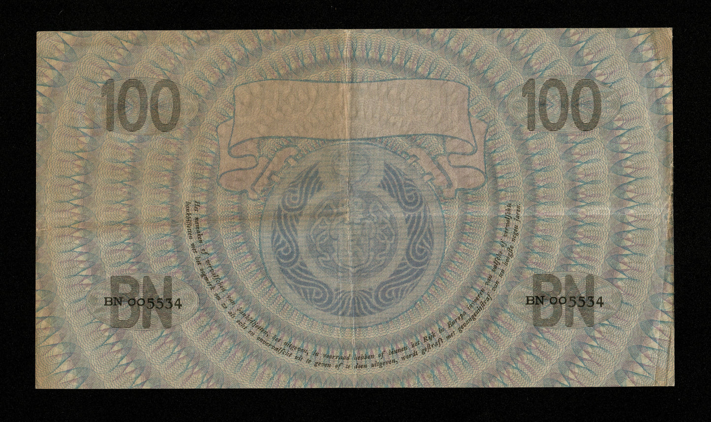 PAYS-BAS - 100 Gulden 1928 Pick 39d TTB / VF