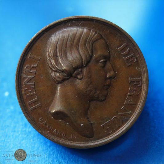 FRANCE - Jeton en cuivre Henri de France XIXe