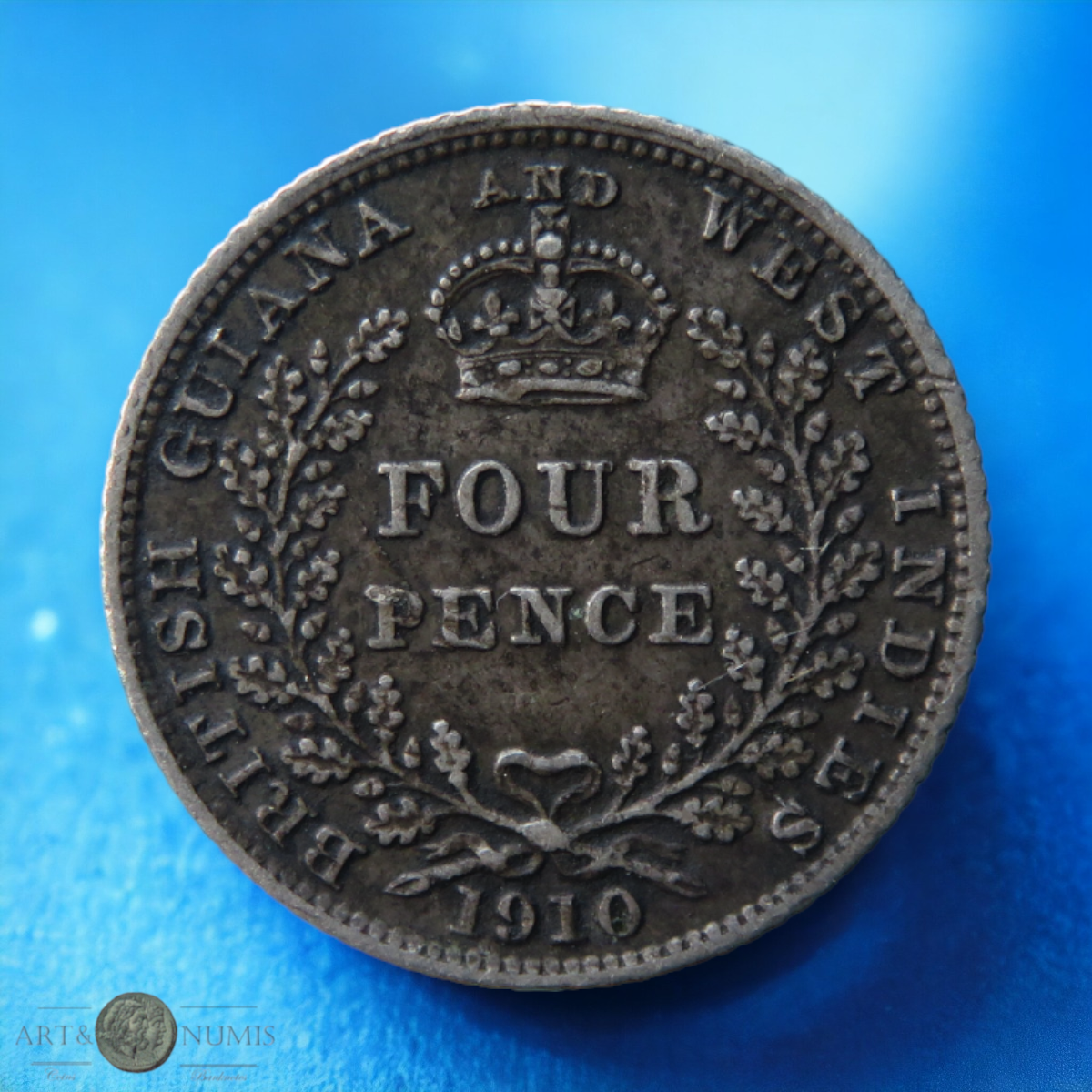 GUYANE BRITANNIQUE - BRITISH GUIANA - 4 Pence 1910 KM.27