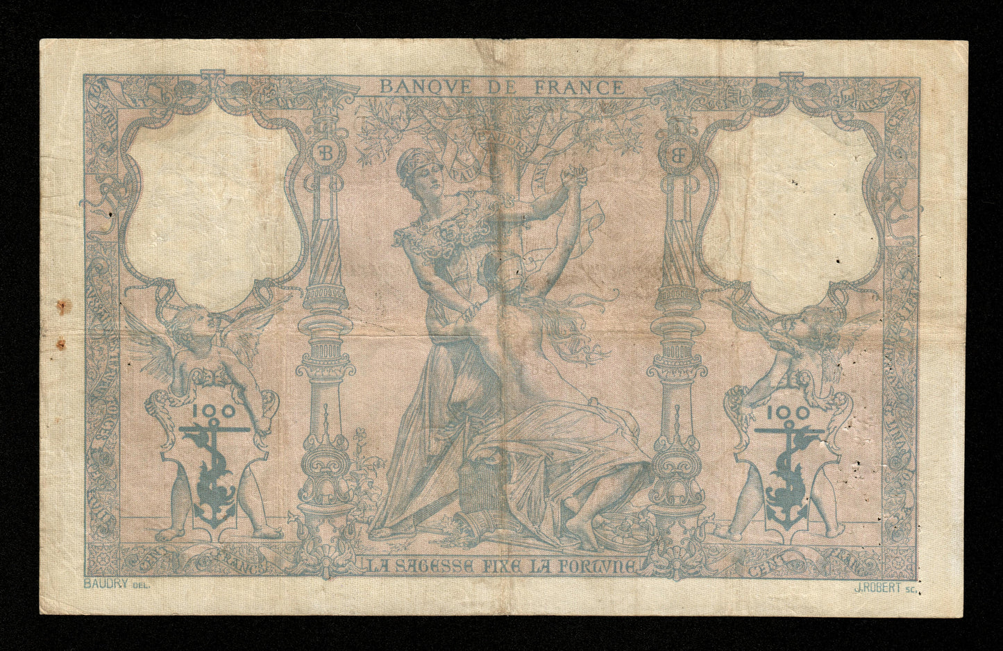 FRANCE - 100 Francs Bleu et Rose 1902 F.21.16, Pick 65c pr.TB / Fine-