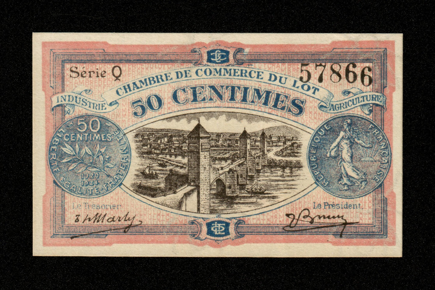 FRANCE - Chambre de Commerce du Lot, Cahors 50 Centimes 1920 JP.35.25 SPL+ / AU+