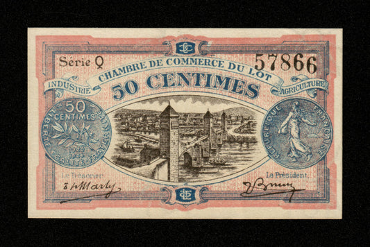 FRANCE - Chambre de Commerce du Lot, Cahors 50 Centimes 1920 JP.35.25 SPL+ / AU+
