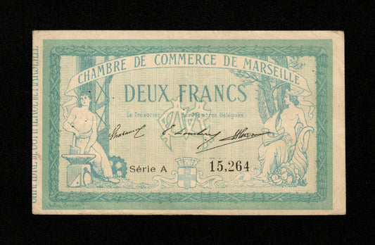 FRANCE - Chambre de Commerce de Marseille 2 Francs 1914 JP.79.18 TTB / VF