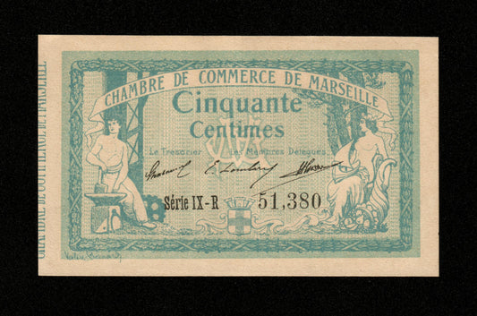 FRANCE - Chambre de Commerce de Marseille 50 Centimes 1915 JP.79.56 SUP+ / XF+